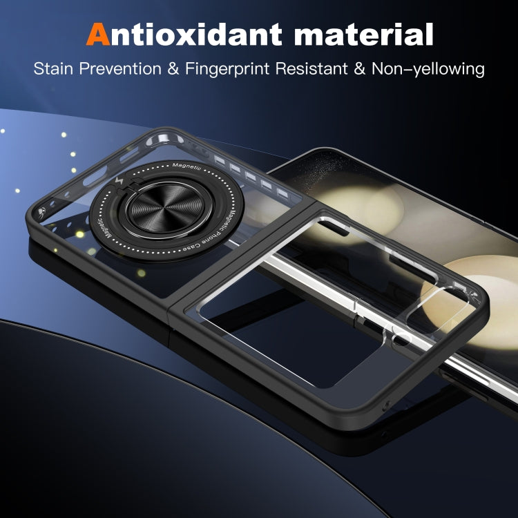 For Samsung Galaxy Z Flip5 Magnetic Rotating Ring Holder Phone Case