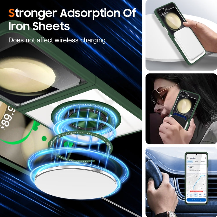 For Samsung Galaxy Z Flip5 Magnetic Rotating Ring Holder Phone Case