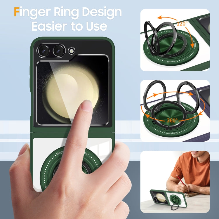 For Samsung Galaxy Z Flip5 Magnetic Rotating Ring Holder Phone Case