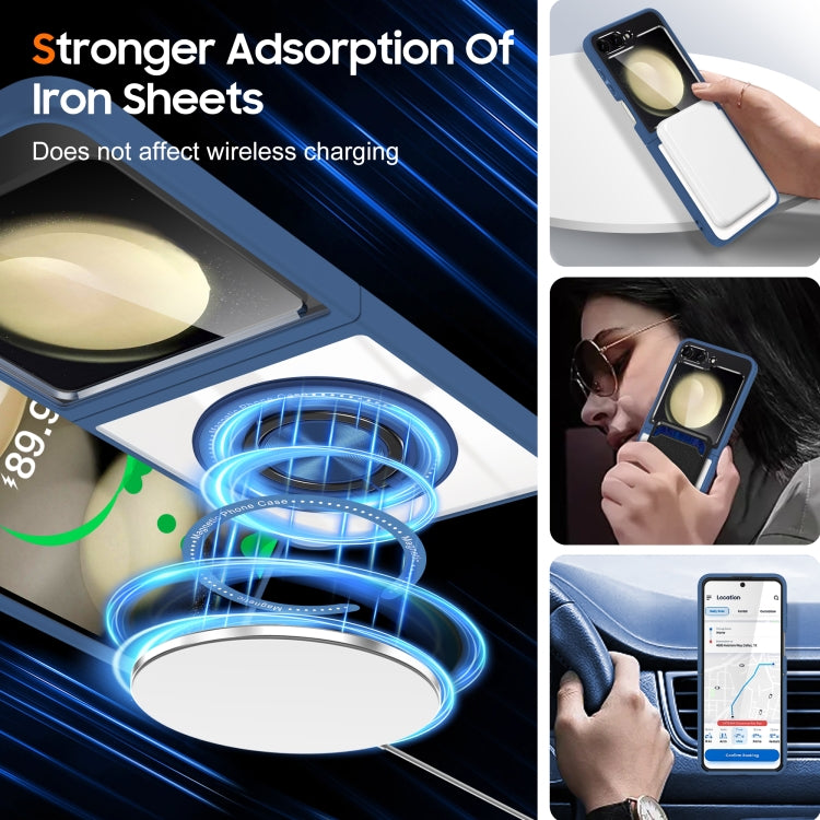 For Samsung Galaxy Z Flip5 Magnetic Rotating Ring Holder Phone Case