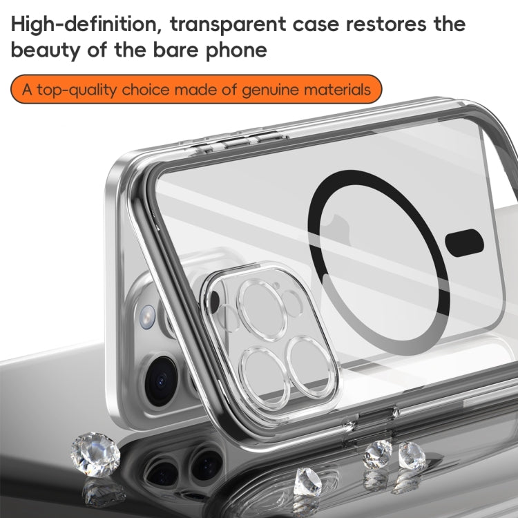 For iPhone 14 Vacuum Airbag Y1 Series Transparent MagSafe Magnetic Phone Case