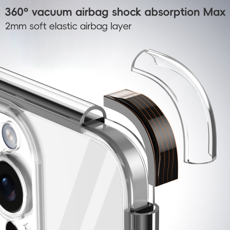 For iPhone 14 Plus Vacuum Airbag Y1 Series Transparent MagSafe Magnetic Phone Case