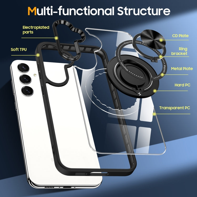 For Samsung Galaxy S24 5G Magnetic Rotating Ring Holder Phone Case