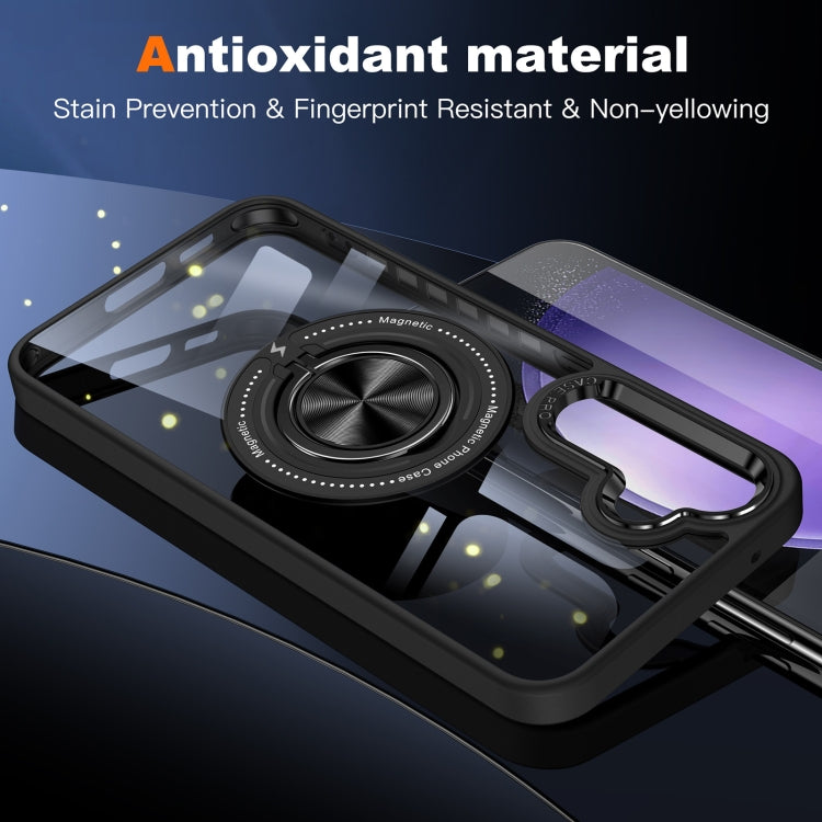 For Samsung Galaxy S24 5G Magnetic Rotating Ring Holder Phone Case