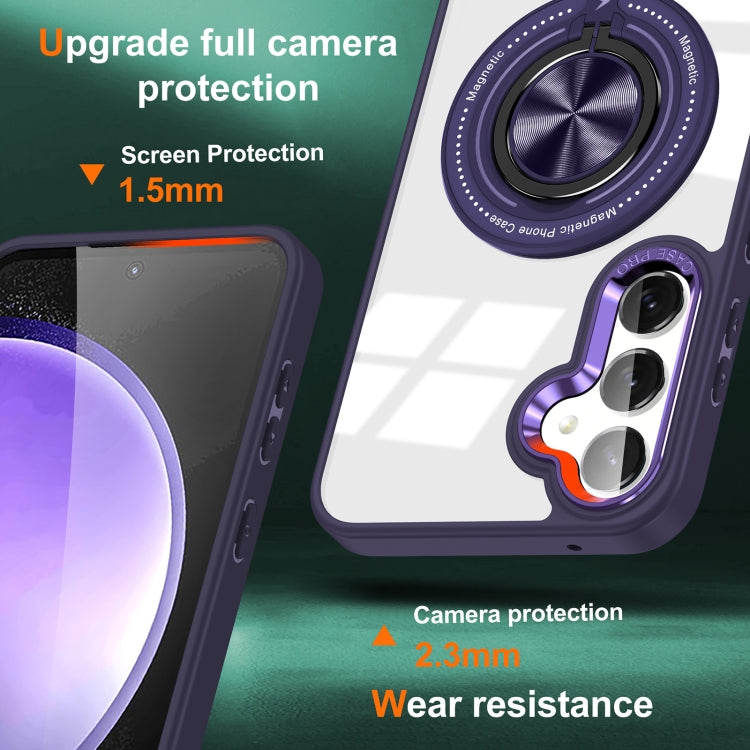 For Samsung Galaxy S24 5G Magnetic Rotating Ring Holder Phone Case