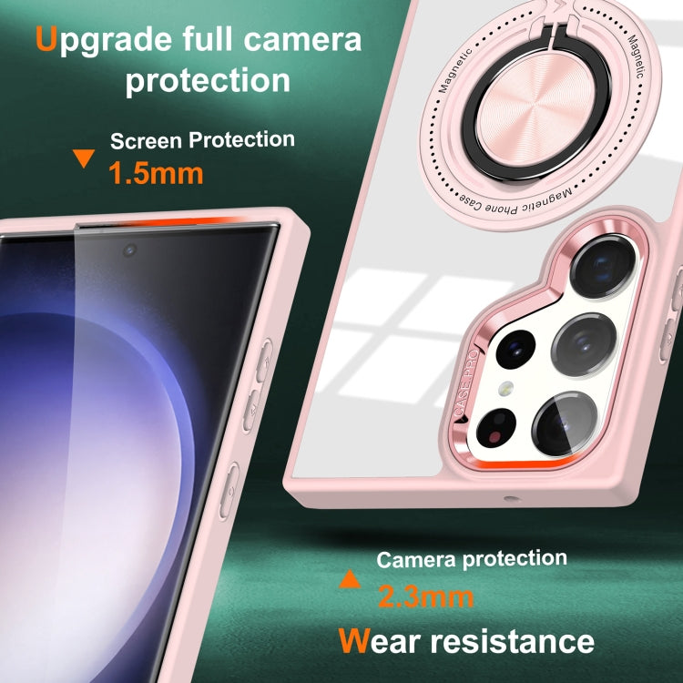 For Samsung Galaxy S24 Ultra 5G Magnetic Rotating Ring Holder Phone Case