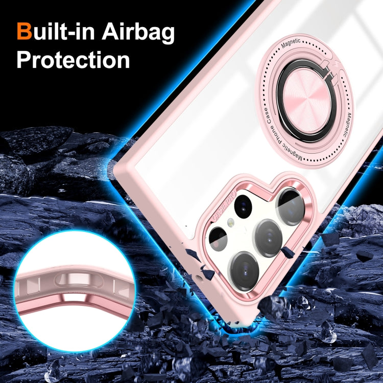For Samsung Galaxy S24 Ultra 5G Magnetic Rotating Ring Holder Phone Case