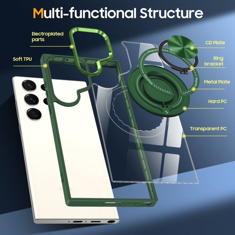 For Samsung Galaxy S24 Ultra 5G Magnetic Rotating Ring Holder Phone Case