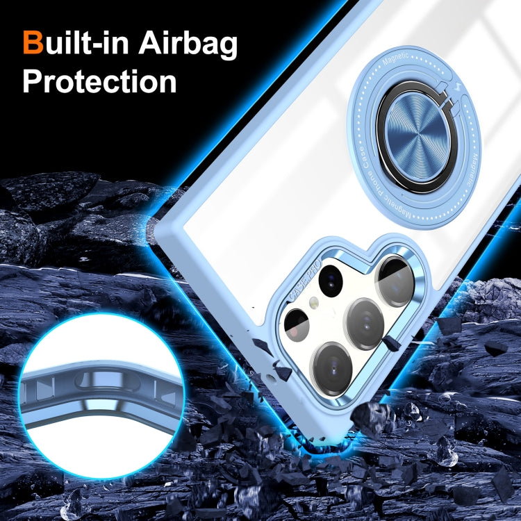 For Samsung Galaxy S24 Ultra 5G Magnetic Rotating Ring Holder Phone Case