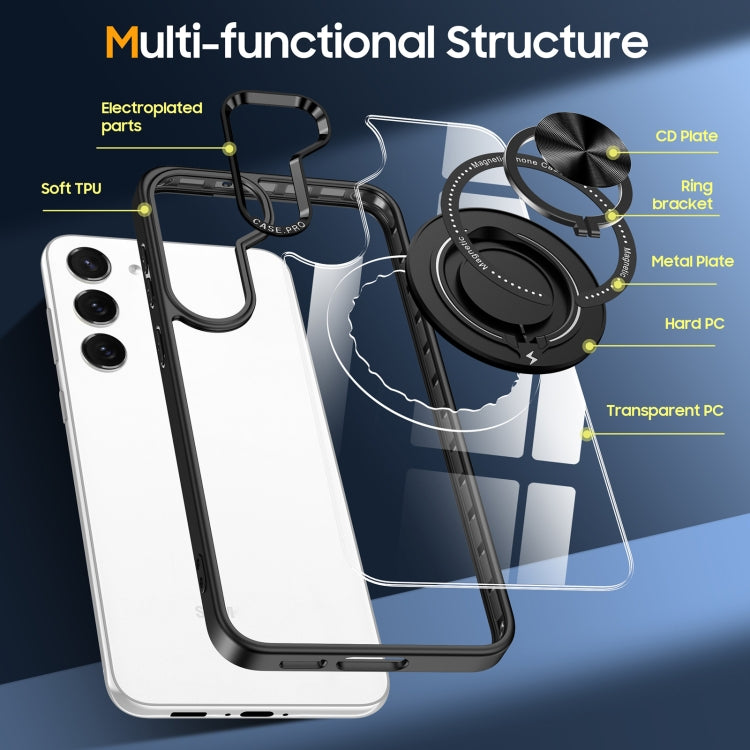 For Samsung Galaxy S23 5G Magnetic Rotating Ring Holder Phone Case