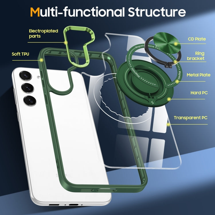 For Samsung Galaxy S23 5G Magnetic Rotating Ring Holder Phone Case