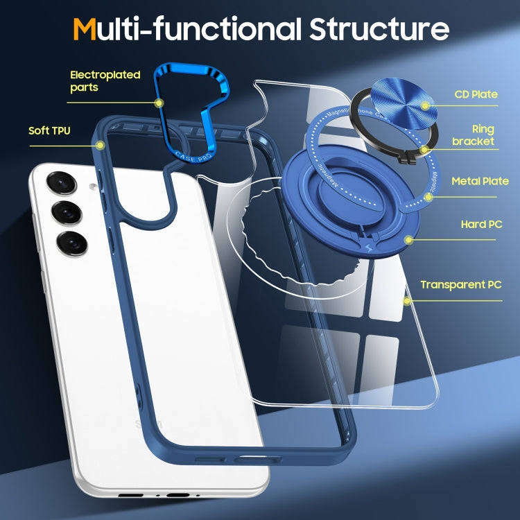 For Samsung Galaxy S23 5G Magnetic Rotating Ring Holder Phone Case