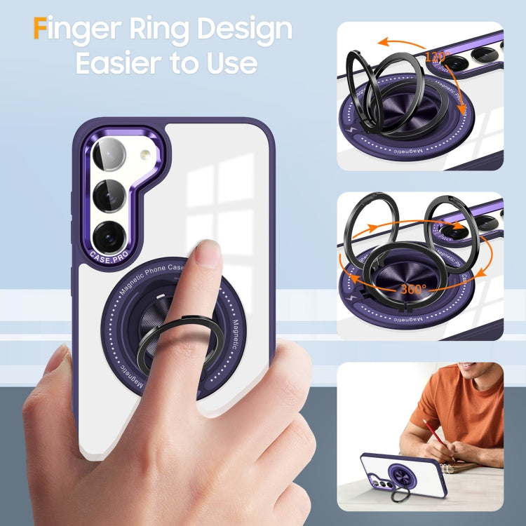 For Samsung Galaxy S23 5G Magnetic Rotating Ring Holder Phone Case