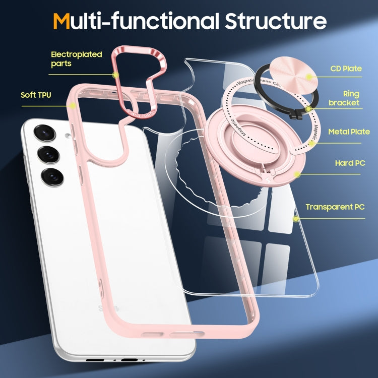 For Samsung Galaxy S23+ 5G Magnetic Rotating Ring Holder Phone Case