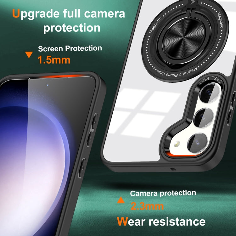 For Samsung Galaxy S23+ 5G Magnetic Rotating Ring Holder Phone Case