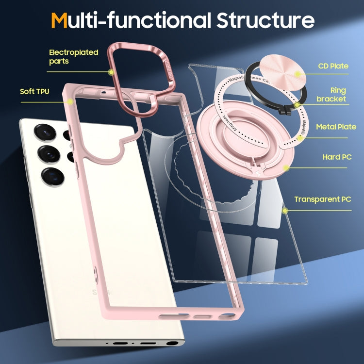 For Samsung Galaxy S23 Ultra 5G Magnetic Rotating Ring Holder Phone Case