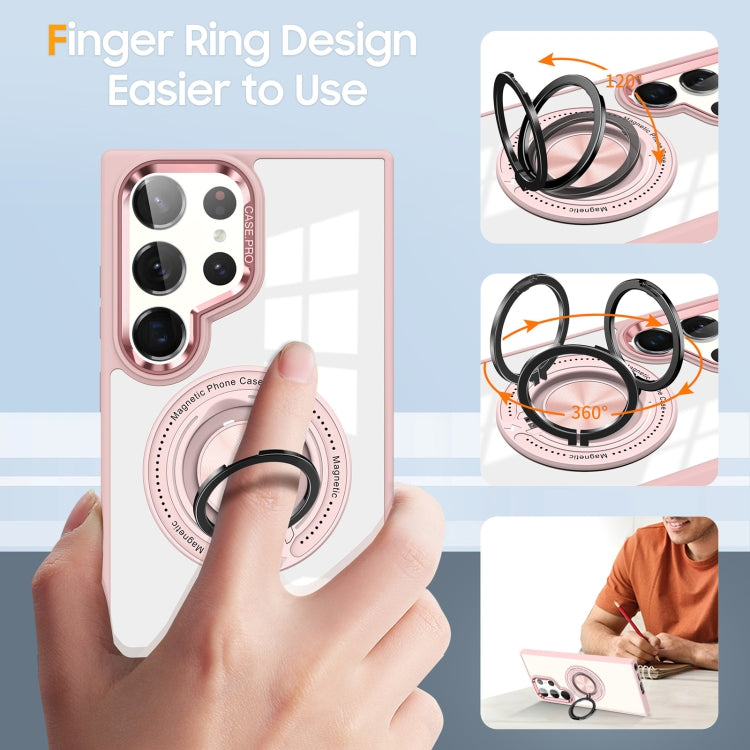 For Samsung Galaxy S23 Ultra 5G Magnetic Rotating Ring Holder Phone Case