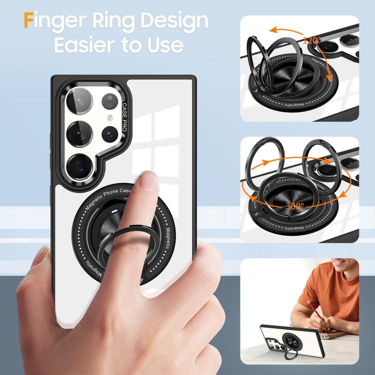 For Samsung Galaxy S23 Ultra 5G Magnetic Rotating Ring Holder Phone Case