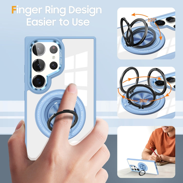 For Samsung Galaxy S23 Ultra 5G Magnetic Rotating Ring Holder Phone Case