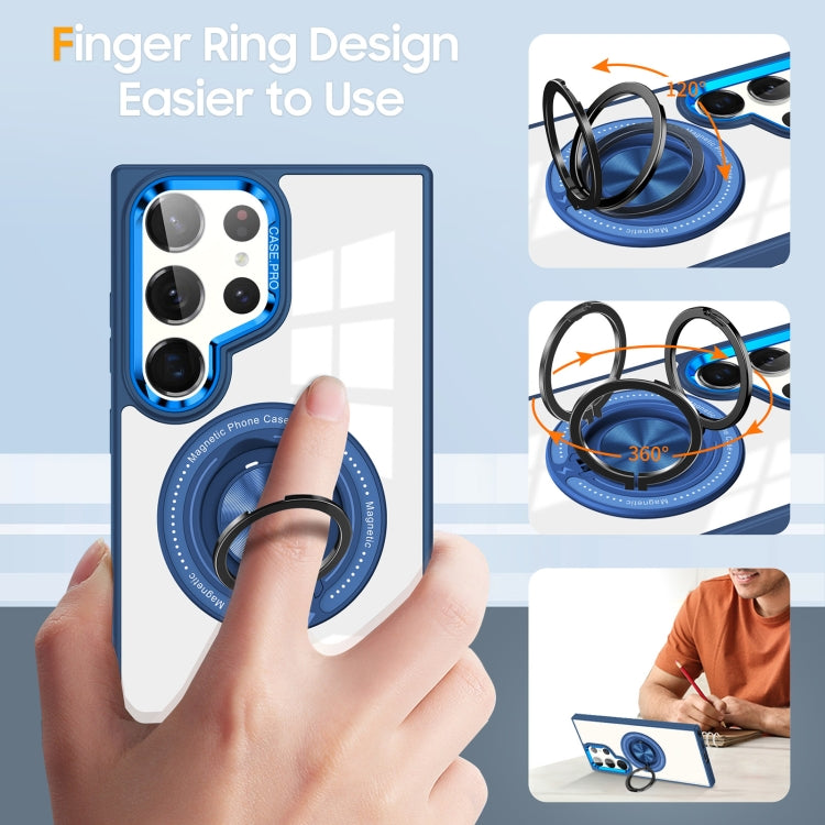 For Samsung Galaxy S23 Ultra 5G Magnetic Rotating Ring Holder Phone Case