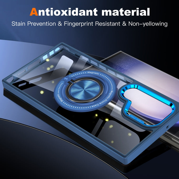 For Samsung Galaxy S23 Ultra 5G Magnetic Rotating Ring Holder Phone Case