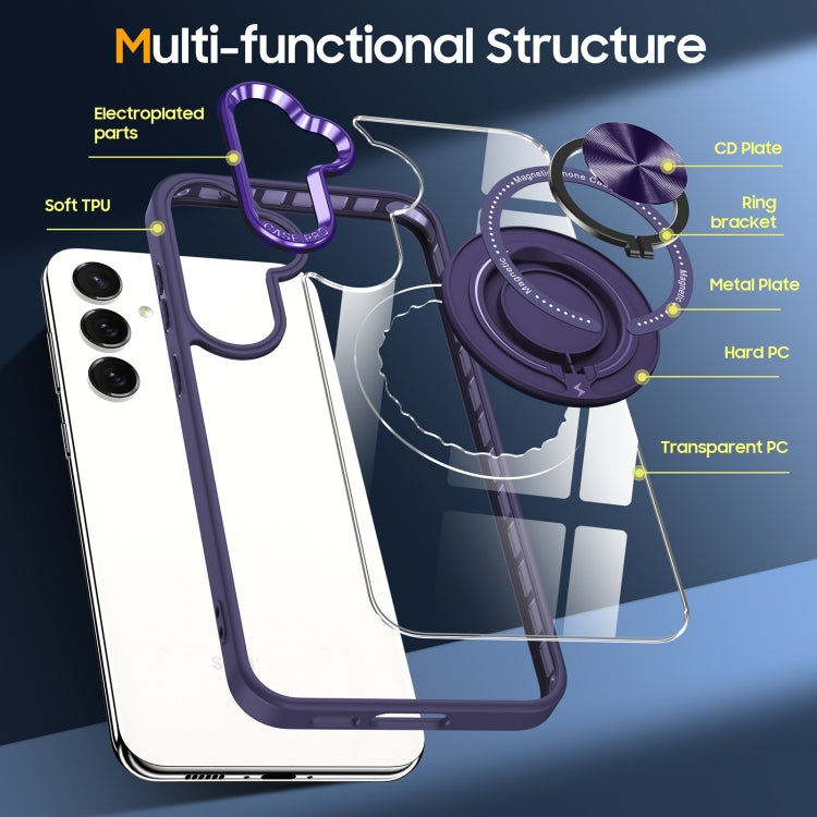 For Samsung Galaxy S23 FE  5G Magnetic Rotating Ring Holder Phone Case