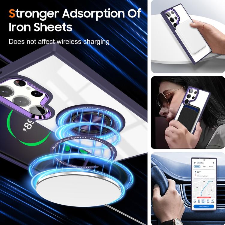 For Samsung Galaxy S25 Ultra 5G Magnetic Rotating Ring Holder Phone Case