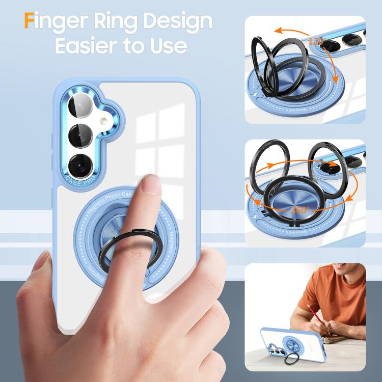 For Samsung Galaxy S26 5G Magnetic Rotating Ring Holder Phone Case