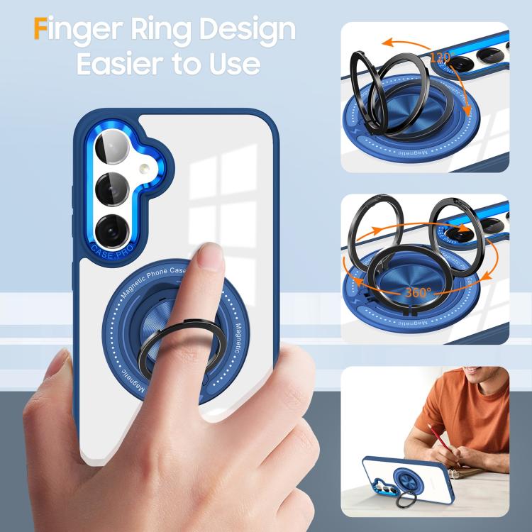 For Samsung Galaxy S26 5G Magnetic Rotating Ring Holder Phone Case
