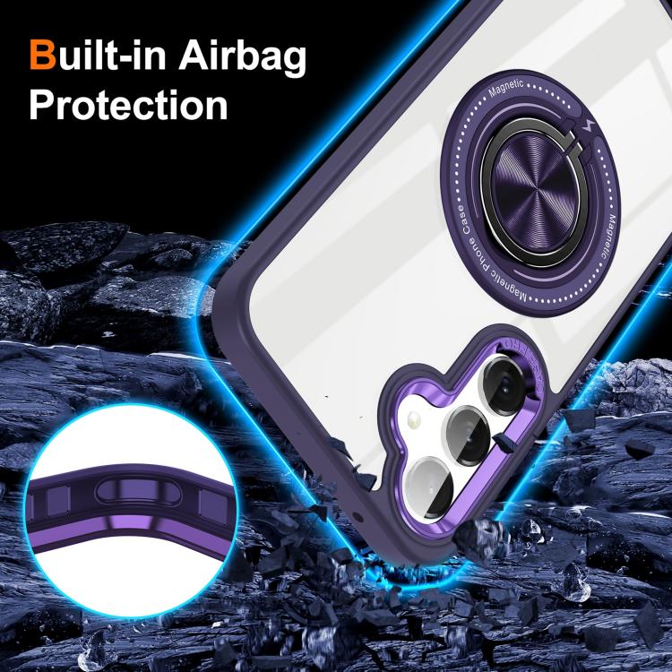 For Samsung Galaxy S26 5G Magnetic Rotating Ring Holder Phone Case