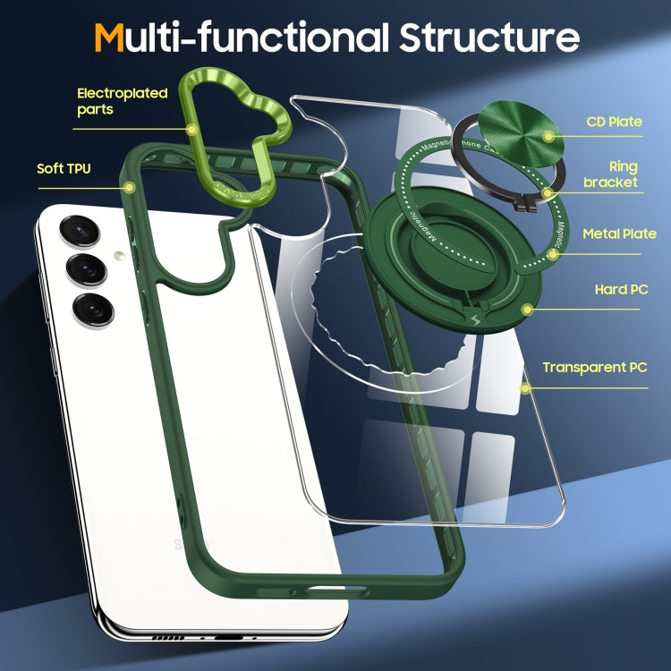 For Samsung Galaxy A15 Magnetic Rotating Ring Holder Phone Case