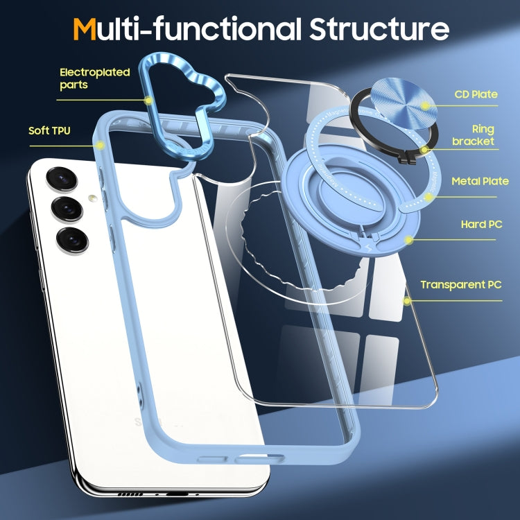 For Samsung Galaxy A55 Magnetic Rotating Ring Holder Phone Case