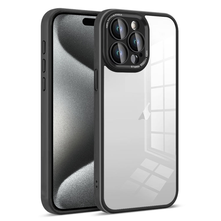 For iPhone 15 Pro Colorful Armor Lens Film Transparent Phone Case