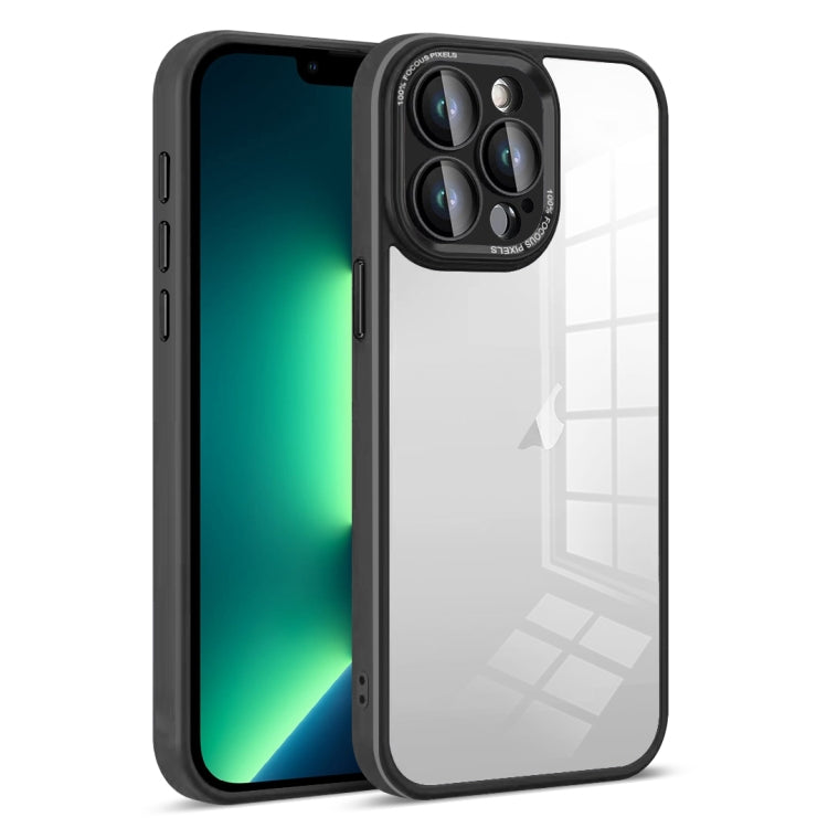 For iPhone 13 Pro Max Colorful Armor Lens Film Transparent Phone Case