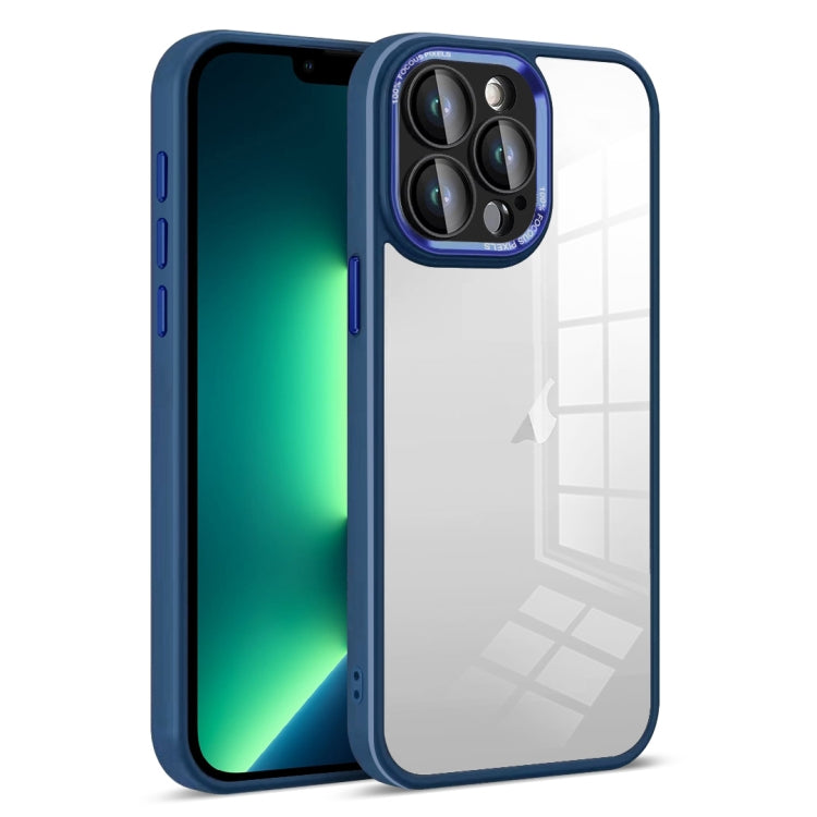 For iPhone 13 Pro Max Colorful Armor Lens Film Transparent Phone Case