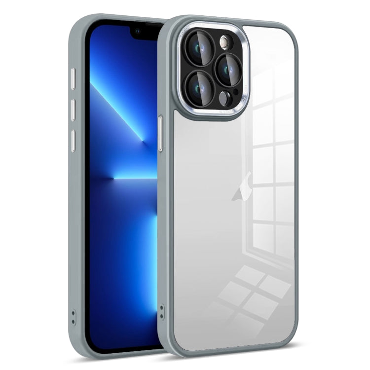 For iPhone 13 Pro Colorful Armor Lens Film Transparent Phone Case