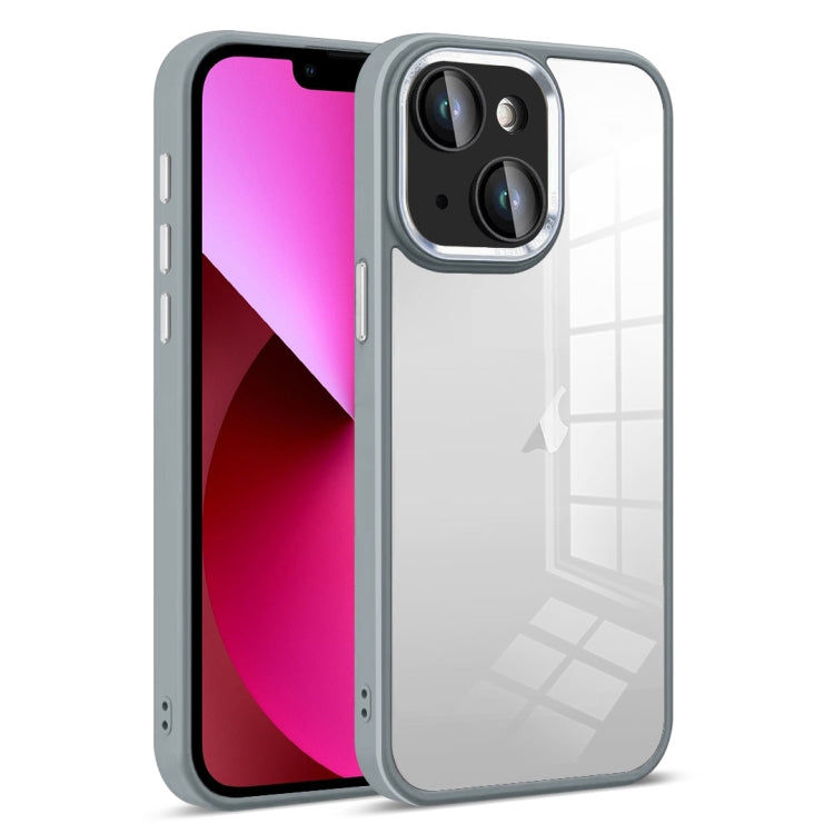 For iPhone 13 Colorful Armor Lens Film Transparent Phone Case