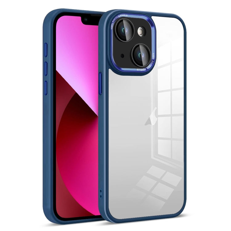 For iPhone 13 Colorful Armor Lens Film Transparent Phone Case