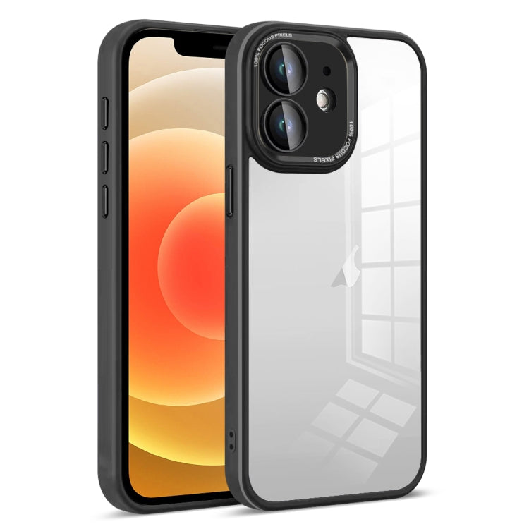 For iPhone 12 Colorful Armor Lens Film Transparent Phone Case