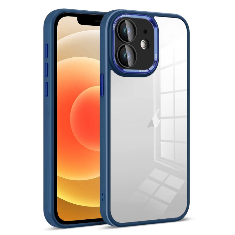 For iPhone 12 Colorful Armor Lens Film Transparent Phone Case