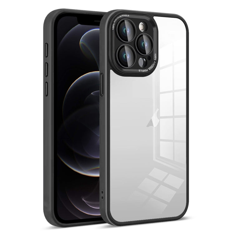 For iPhone 12 Pro Colorful Armor Lens Film Transparent Phone Case