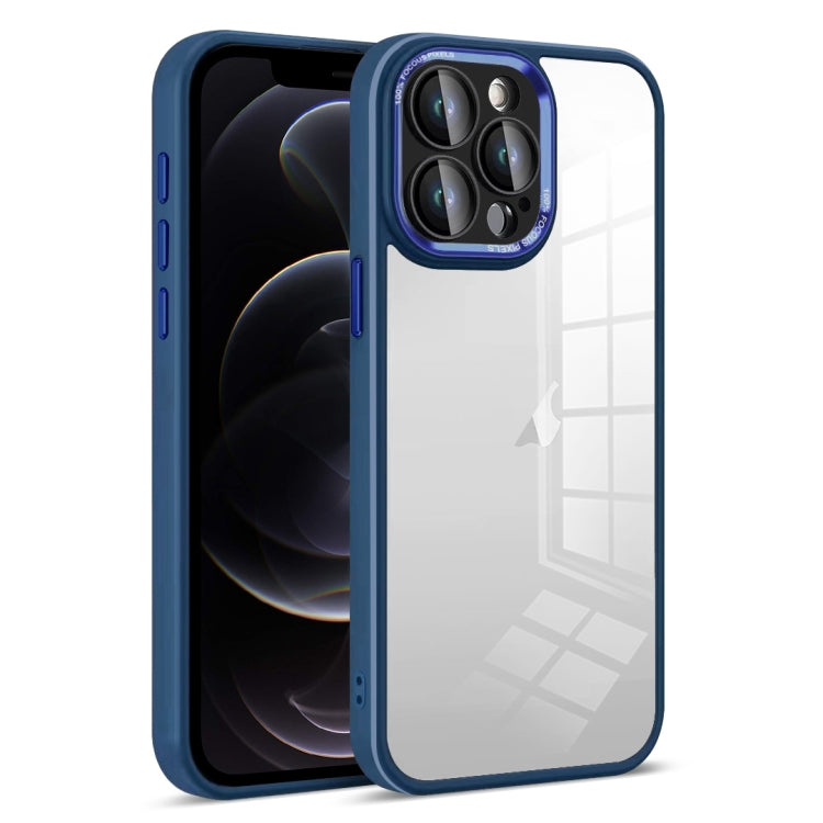 For iPhone 12 Pro Colorful Armor Lens Film Transparent Phone Case