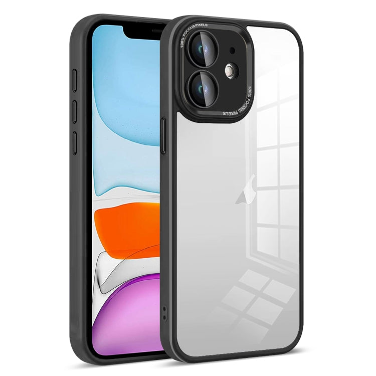 For iPhone 11 Colorful Armor Lens Film Transparent Phone Case