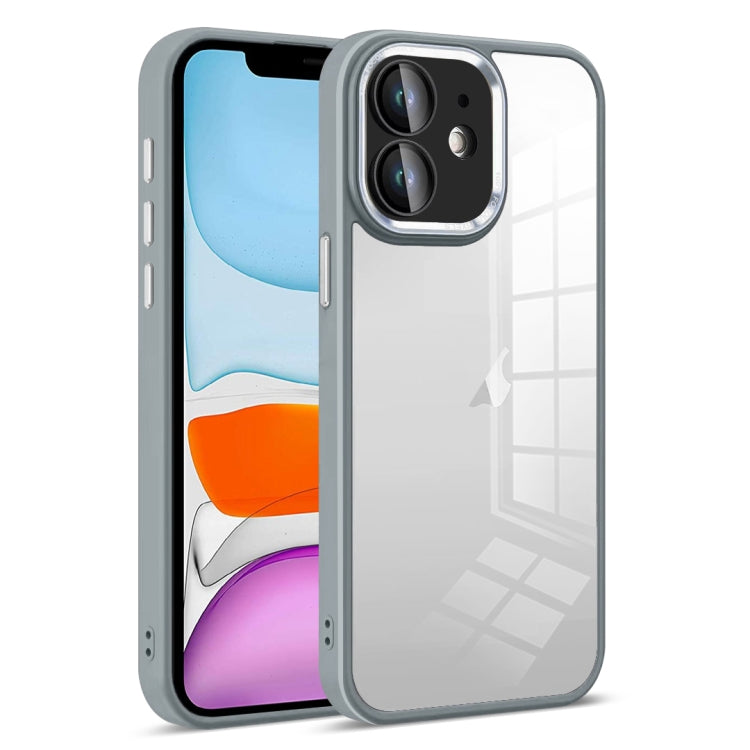 For iPhone 11 Colorful Armor Lens Film Transparent Phone Case