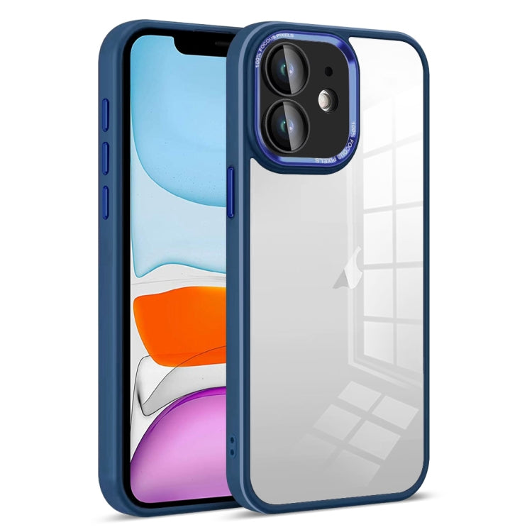For iPhone 11 Colorful Armor Lens Film Transparent Phone Case