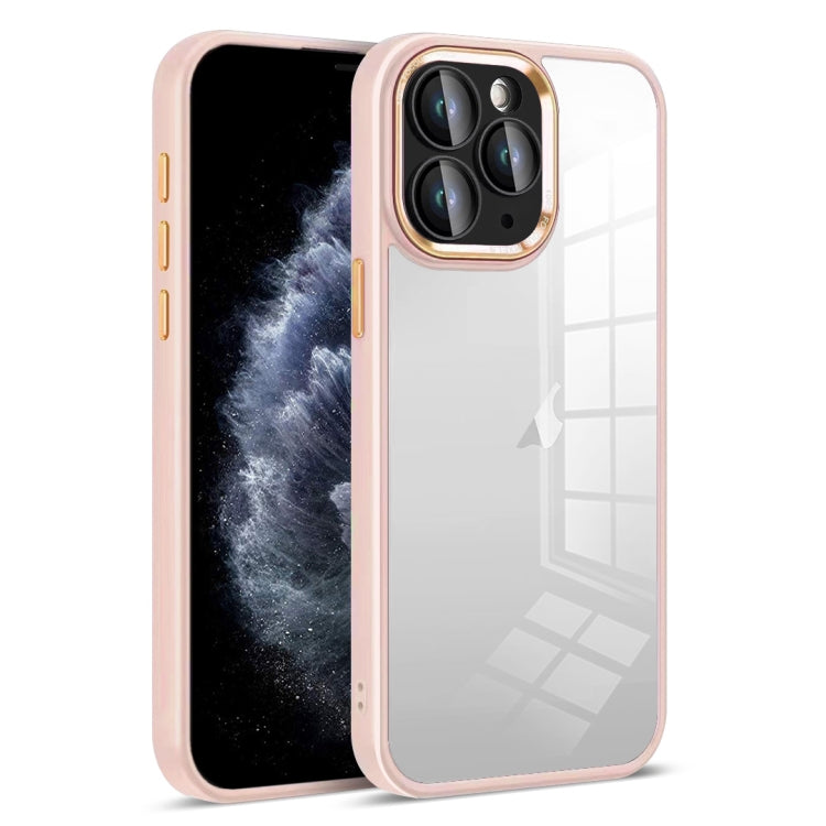 For iPhone 11 Pro Colorful Armor Lens Film Transparent Phone Case