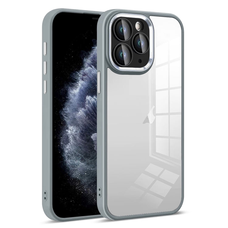 For iPhone 11 Pro Colorful Armor Lens Film Transparent Phone Case