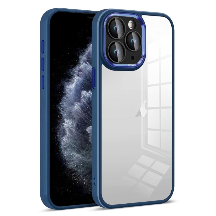 For iPhone 11 Pro Colorful Armor Lens Film Transparent Phone Case