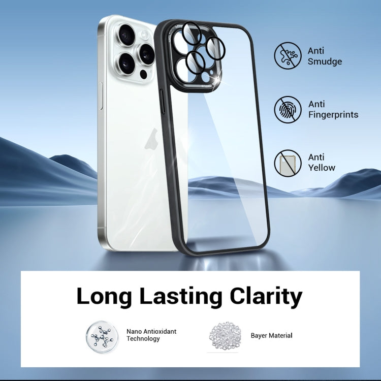 For iPhone 15 Plus Colorful Armor Lens Film Transparent Phone Case