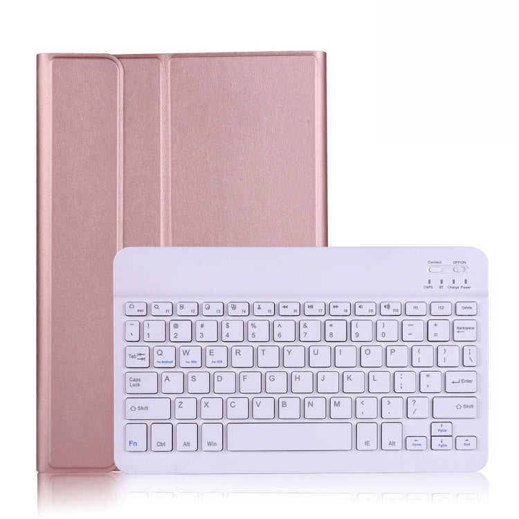 A500 For Samsung Galaxy Tab A7 T500/T505 10.4 inch 2020 Detachable Bluetooth Keyboard Ultrathin Horizontal Flip Leather Tablet Case with Holder & Elastic Band